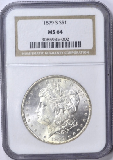 1879-S MORGAN DOLLAR - NGC MS64