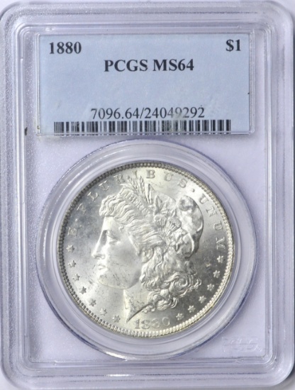 1880 MORGAN DOLLAR - PCGS MS64