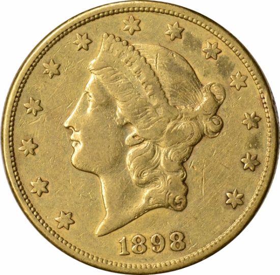 1898-S $20 LIBERTY GOLD PIECE