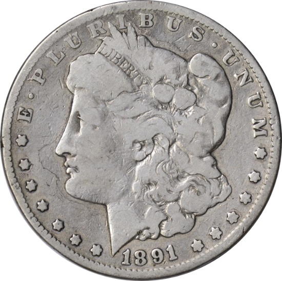 1891-CC MORGAN DOLLAR