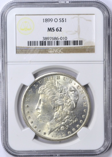 1899-O MORGAN DOLLAR - NGC MS62