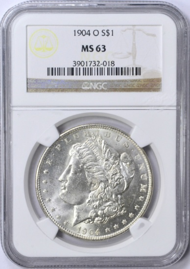 1904-O MORGAN DOLLAR - NGC MS63