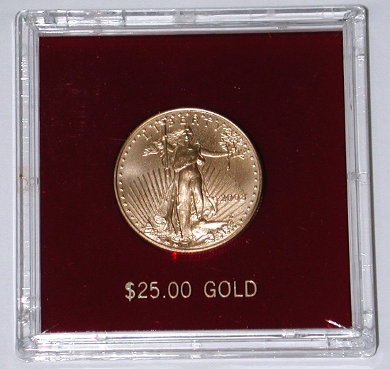2003 1/2 OUNCE UNCIRCULATED $25 GOLD EAGLE