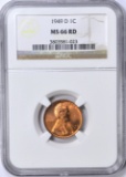 1949-D LINCOLN CENT - NGC MS66 RED