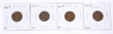 FOUR (4) 1922-D LINCOLN CENTS