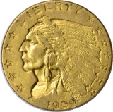 1909 $2.50 INDIAN HEAD GOLD PIECE