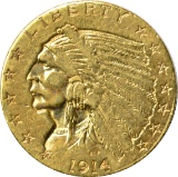 1914 $2.50 INDIAN HEAD GOLD PIECE