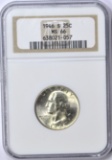 1946-S WASHINGTON QUARTER - NGC MS66