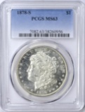 1878-S MORGAN DOLLAR - PCGS MS63 - PROOFLIKE OBVERSE