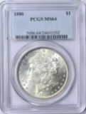 1880 MORGAN DOLLAR - PCGS MS64