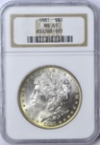 1881 MORGAN DOLLAR - NGC MS65