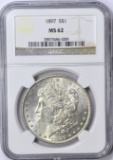 1897 MORGAN DOLLAR - NGC MS62