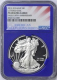 2016-W SILVER EAGLE LETTERED EDGE 30th ANNIVERSARY - NGC PF69 ULTRA CAMEO