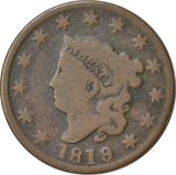 1819/8 LARGE CENT