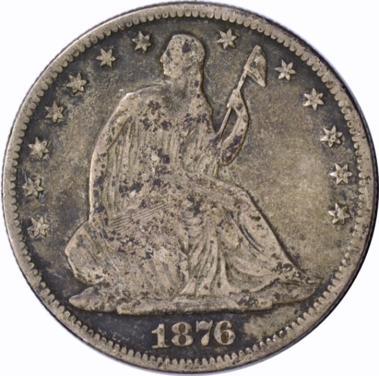 1876-S SEATED LIBERTY HALF