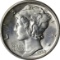 1938-D MERCURY DIME - UNCIRCULATED with FULL BANDS