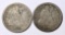 TWO (2) SEATED LIBERTY QUARTERS - 1856 and 1876-S