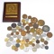 GROUP of 60 WORLD COINS & TOKENS