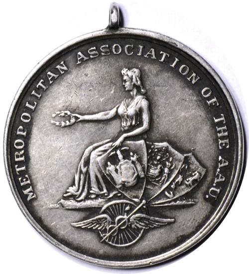 STERLING SILVER 1918 TUG of WAR CHAMPIONSHIP MEDAL