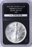 1993 UNCIRCULATED SILVER EAGLE in HOLDER