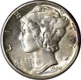 1944-D MERCURY DIME - UNCIRCULATED with FULL BANDS