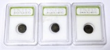 THREE (3) ROMAN EMPIRE CONSTANTINE the GREAT COINS in HOLDERS