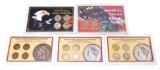 GROUP of COIN SETS in PLASTIC CASES