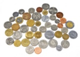 GROUP of 50 WORLD COINS