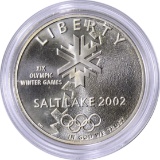 2002-P SALT LAKE OLYMPICS UNCIRCULATED SILVER DOLLAR