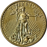 2014 $5 GOLD EAGLE - 1/10 TROY OUNCE FINE GOLD