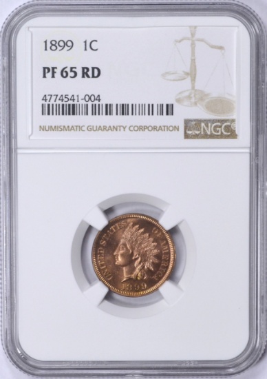 1899 INDIAN HEAD CENT - NGC PROOF 65 RED