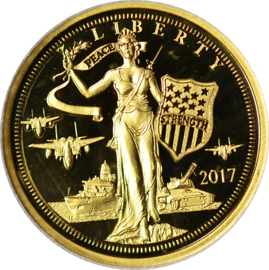 2017 COOK ISLANDS TRIBUTE TO THE UNITED STATES COIN - .024 OZ PURE GOLD