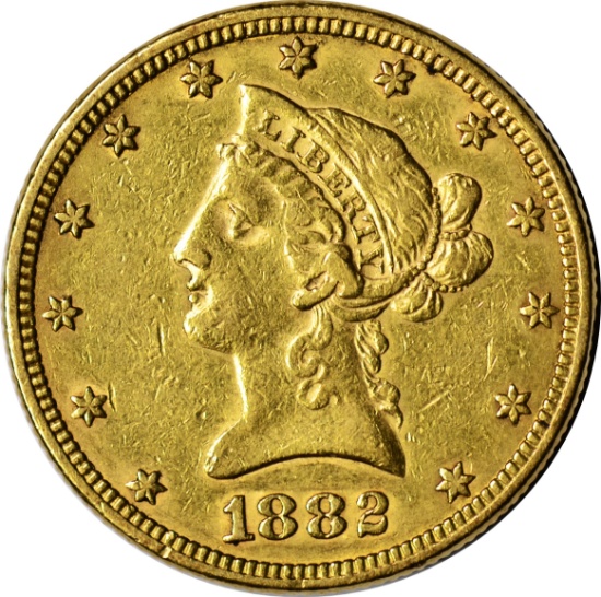 1882 LIBERTY HEAD $10 GOLD PIECE