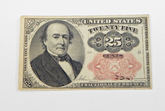 1874 25 CENT FRACTIONAL NOTE