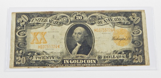 1906 $20 LARGE GOLD CERTIFICATE