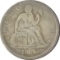 1865-S SEATED LIBERTY DIME - TOUGH DATE