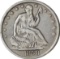 1858-O SEATED LIBERTY HALF