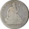 1858-S SEATED LIBERTY HALF