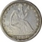 1873 ARROWS SEATED LIBERTY HALF