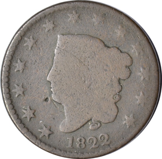 1822 LARGE CENT