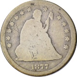 1877-CC SEATED LIBERTY QUARTER