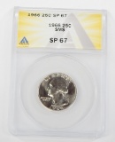 1966 SMS WASHINGTON QUARTER - ANACS SP67