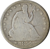 1854 ARROWS SEATED LIBERTY HALF