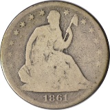 1861-S SEATED LIBERTY HALF