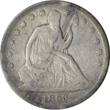 1863-S SEATED LIBERTY HALF