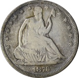 1876-S SEATED LIBERTY HALF