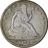 1878 SEATED LIBERTY HALF