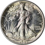 1943 WALKING LIBERTY HALF - UNCIRCULATED