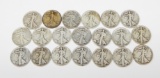 20 EARLY WALKING LIBERTY HALVES - (4) 1928-S, (4) 1929-D, (4) 1929-S, (8) 1933-S