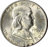 1950-D FRANKLIN HALF - UNCIRCULATED